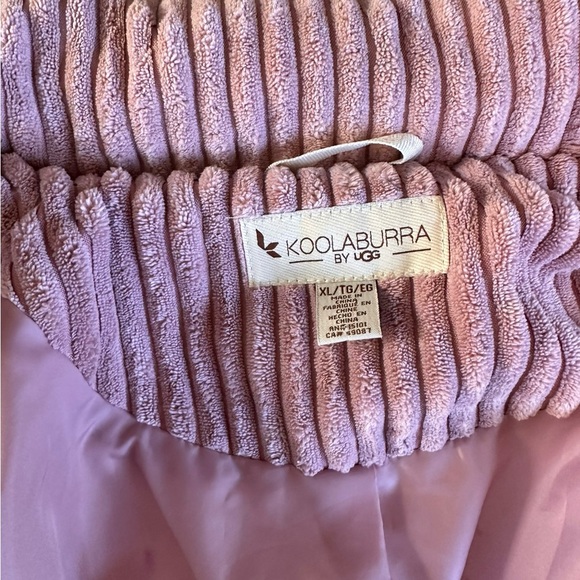 Koolaburra by UGG short corduroy puffer jacket Small Pink Dusty Rose NWOT- XL - Picture 10 of 10